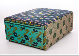 Up Cycled Kantha Cloth Ottomans-Sit a Spell