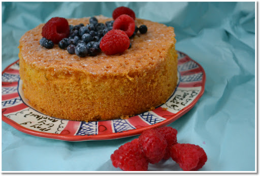 honey polenta lemon cake