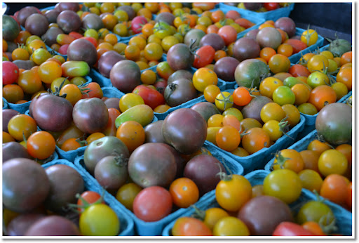 Cherry tomatoes from a farmer's market