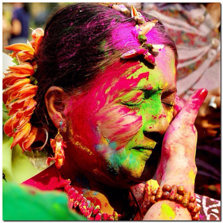 Holi Festival celebrating spring