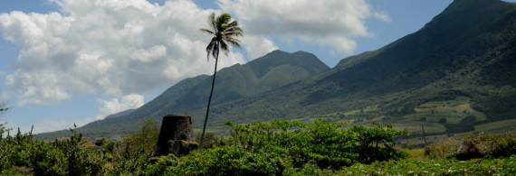 Landscape from Belle Mont Farm on St. Kitts