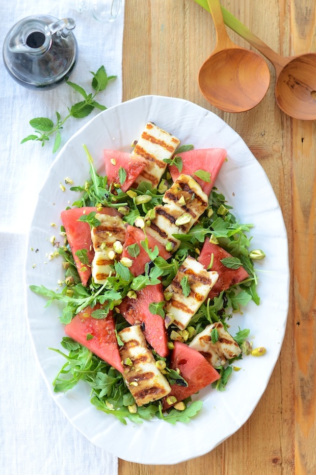 Summer grilled haloumi