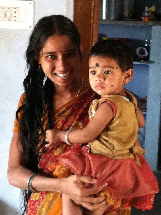 mother and child in India
