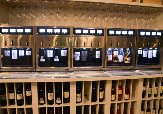 wine station at West Indies Wine Company