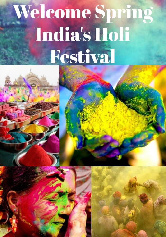 India Holi Festival Celebrating Spring