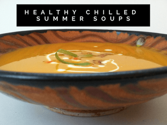 Healthy chilled summer soups