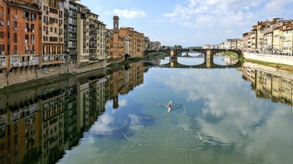 Eating Europe food tour Arno River