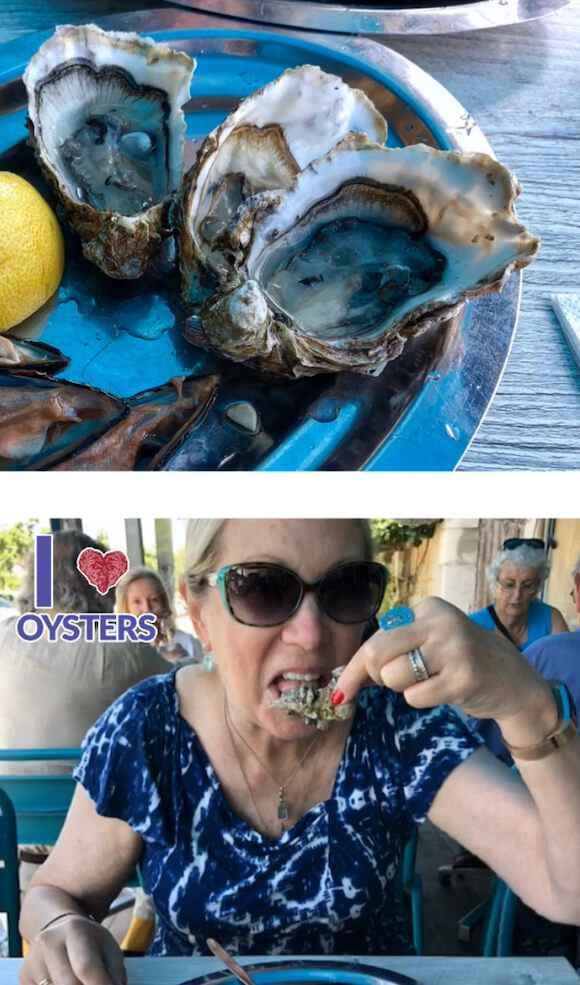 eating oysters