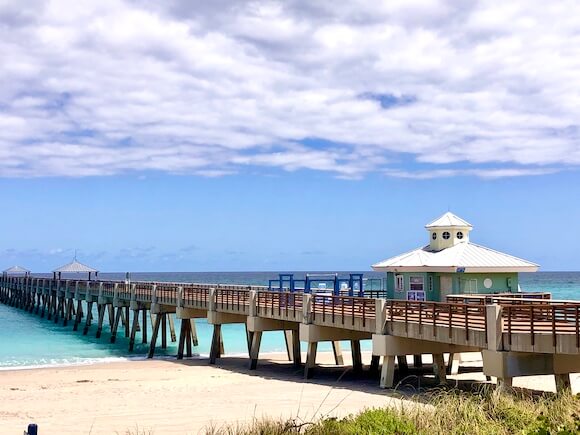 Fishing pier and Juno beach Florida