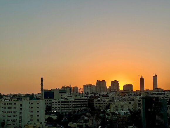 sunset Amman Jordan