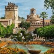 Medieval palace with flowers and fountains Cordoba Alcazar